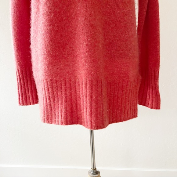 Rachel Zoe 100% 2-Ply Cashmere Crew Sweater in Red Orange | Medium - Picture 6 of 11